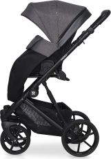 Дитяча коляска 2 в 1 Riko Nesa 01 Pearl Pink (рожева шкіра (перламутр) - рожева тканина)